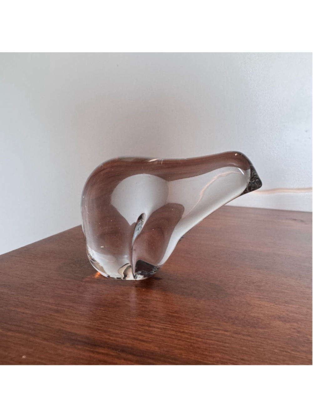 34. Vintage Art Glass Polar Bear
